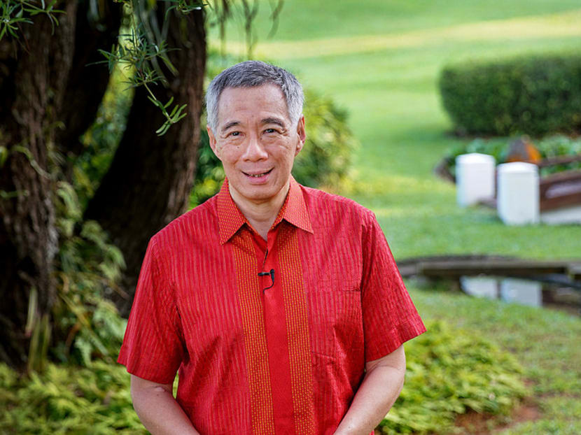 Prime Minister Lee Hsien Loong delivers his New Year's message for 2018 Photo: Prime Minister's Office