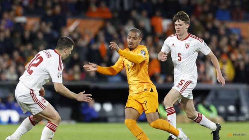 Ake double helps Dutch overcome 10-man Gibraltar in laboured 3-0 win - CNA