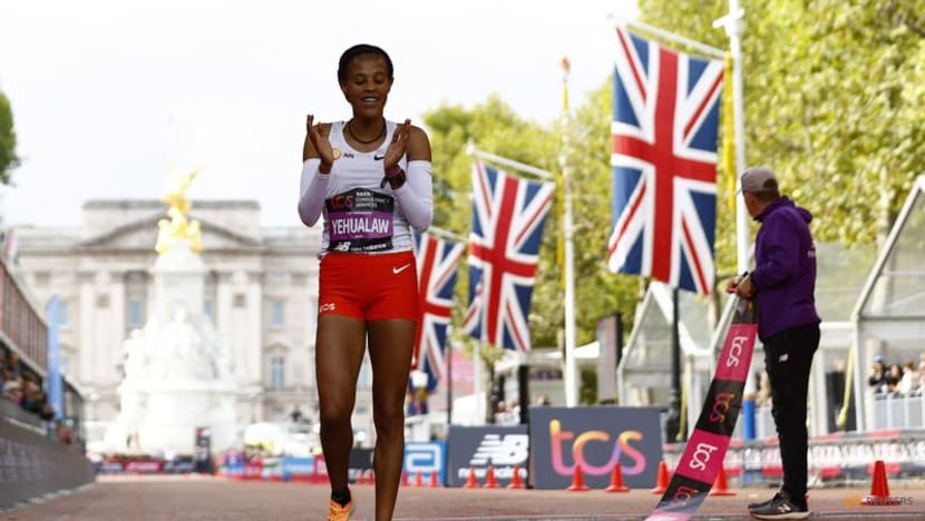 Ethiopian Yehualaw storms to London Marathon win in style Ethiopian Yehualaw storms to London Marathon win in style