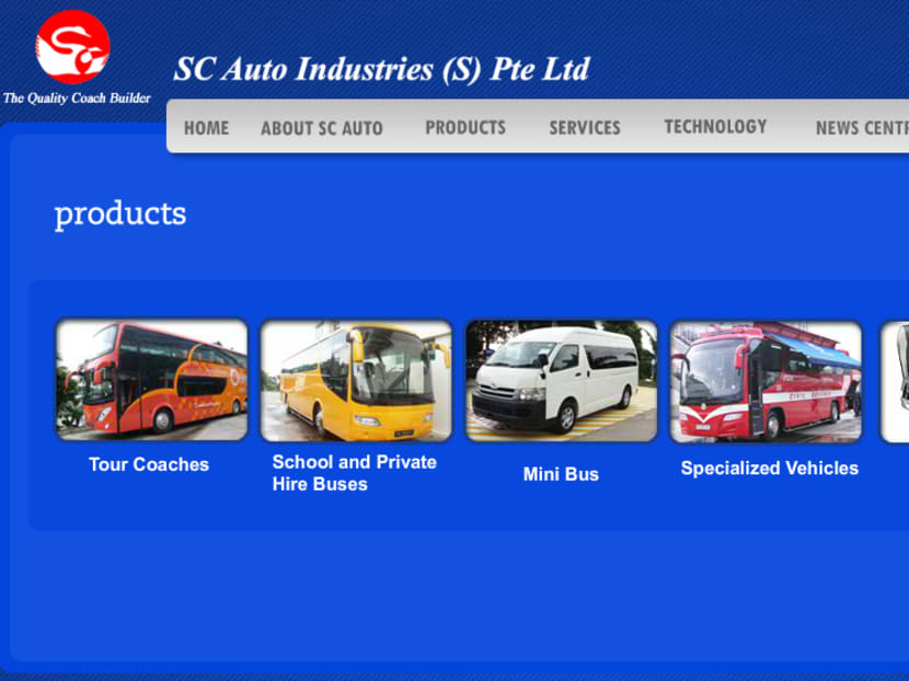 Screencap from SC Auto website