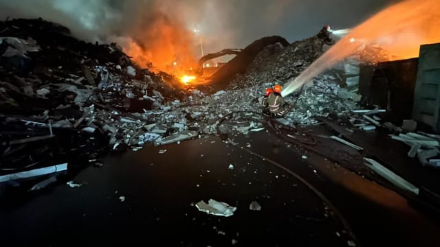 克兰芝垃圾回收厂发生火患 无人受伤