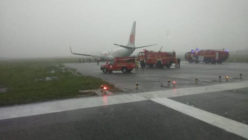 Pesawat Lion Air tergelincir di lapangan terbang Pontianak