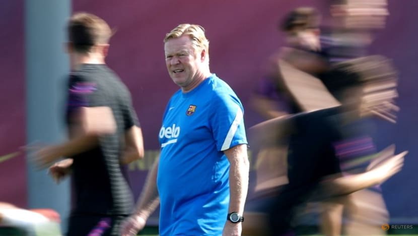 Barca coach Koeman hints at Aguero debut, Ansu Fati start Barca coach Koeman hints at Aguero debut, Ansu Fati start