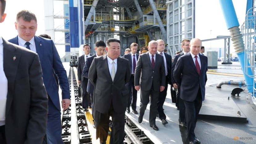 Kim Jong Un visits military aviation plant in Russia's far east