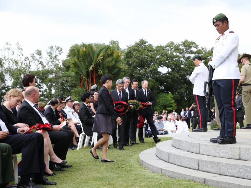 Gallery: Japanese envoy among officials at ceremony marking fall of Singapore