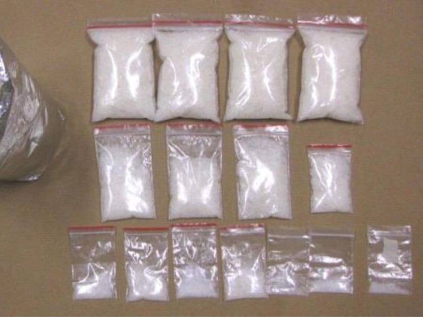 The drug haul seized by CNB was estimated to be worth S$165,000 and could sustain nearly 629 drug abusers for a week. Photo: CNB