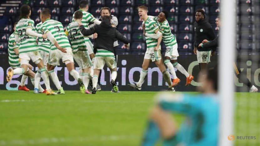 Football: Celtic clinch historic quadruple-treble with shootout win in Scottish Cup Football: Celtic clinch historic quadruple-treble with shootout win in Scottish Cup