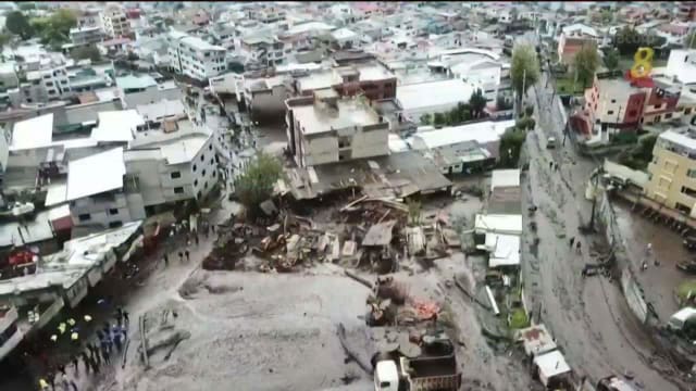 厄瓜多尔发生泥石流 导致至少22人死亡