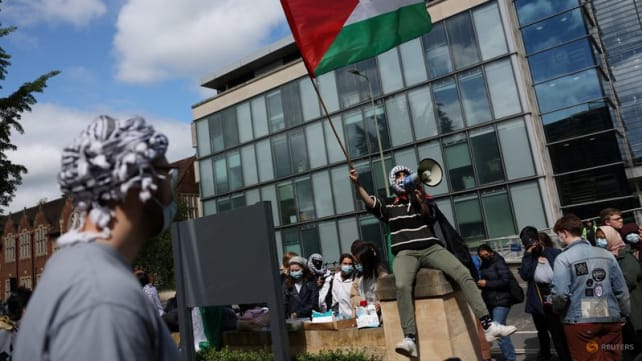 Oxford University students arrested at pro-Palestinian sit-in, protesters say
