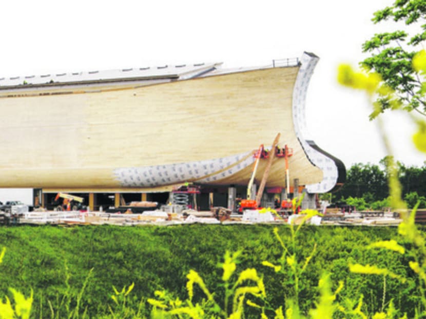 An animatronic Noah and dozens of lifelike models of animals will be displayed on board a full-scale replica of the biblical Noah’s Ark, built at a cost of more than S$137 million. Photo: The New York Times