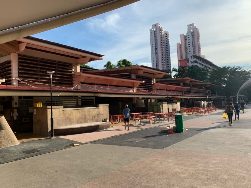 A view of the Redhill Market and Food Centre on June 16, 2021. One hawker there said that business has not been good. A view of the Redhill Market and Food Centre on June 16, 2021. One hawker there said that business has not been good.