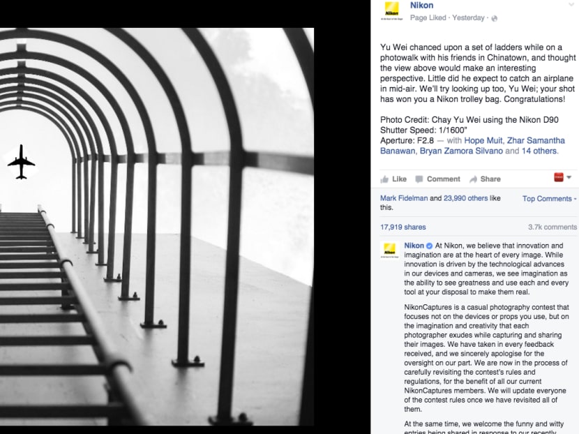 Nikon's FB post goes viral due to photoshopped winning entry Nikon's FB post goes viral due to photoshopped winning entry