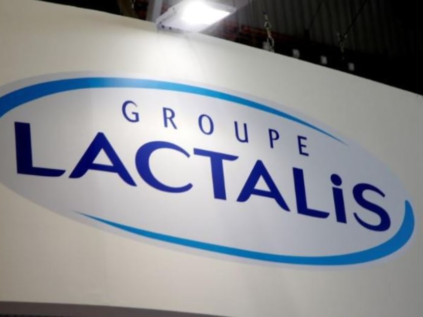 Logo of dairy group Lactalis in France. Reuters file photo