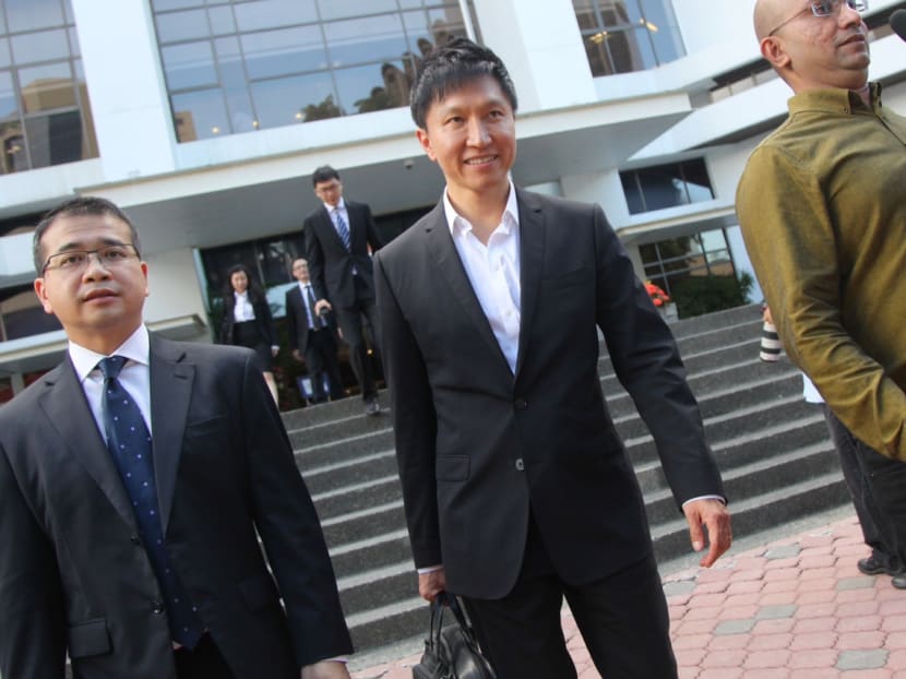 Kong Hee leaving the State Courts after the City Harvest trial, May 5, 2014. Photo: Don Wong