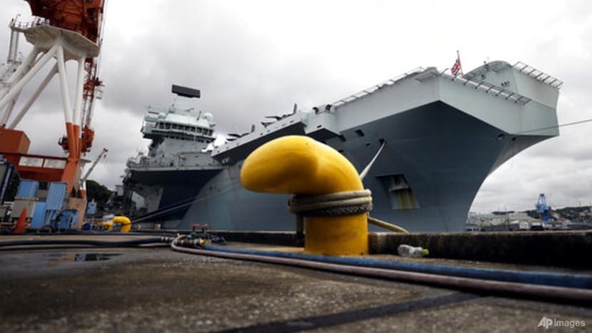 Britain shows off Queen Elizabeth aircraft carrier to anxious Japan Britain shows off Queen Elizabeth aircraft carrier to anxious Japan