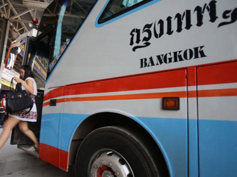 Transport Co plans to extend its bus service via Laos to Vietnam in the near future. Photo: Bangkok Post