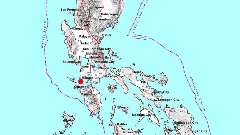 Magnitude 6.7 quake hits south of the Philippine capital