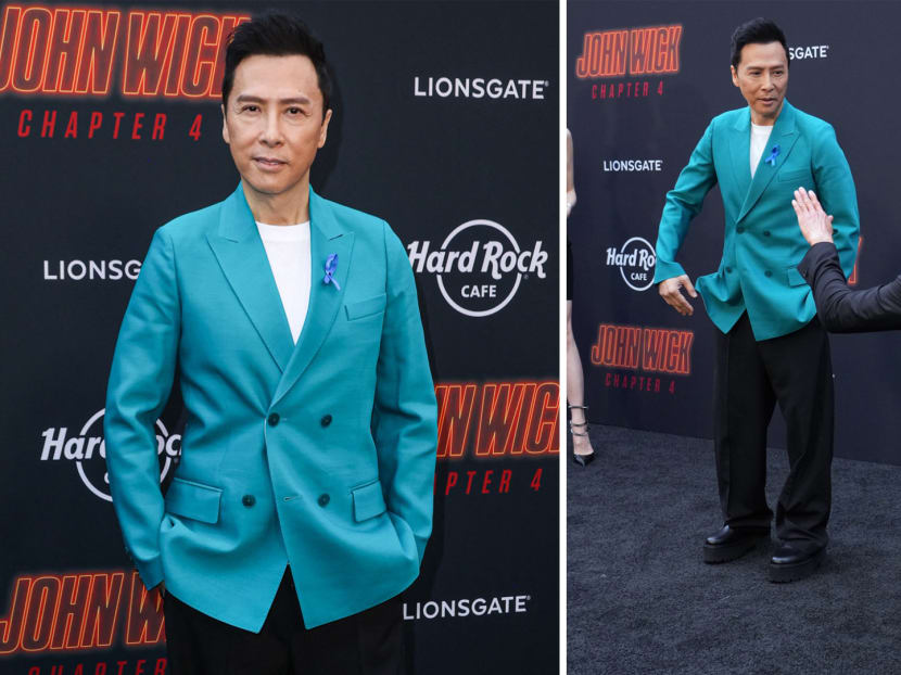 Total fanboy moment: Donnie Yen gets greeted by fellow John Wick actor on bended knee in LA