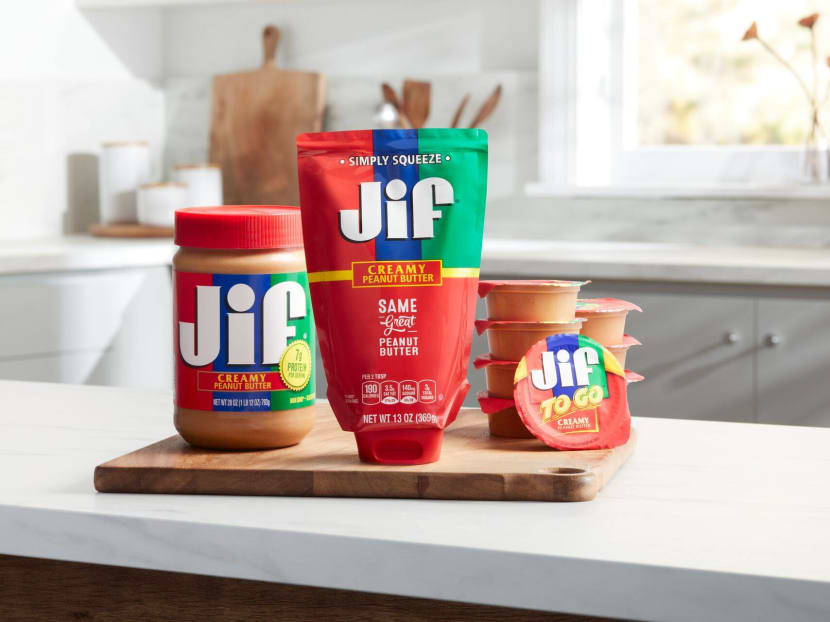 Peanut butter under the Jif brand in various packaging. Peanut butter under the Jif brand in various packaging.