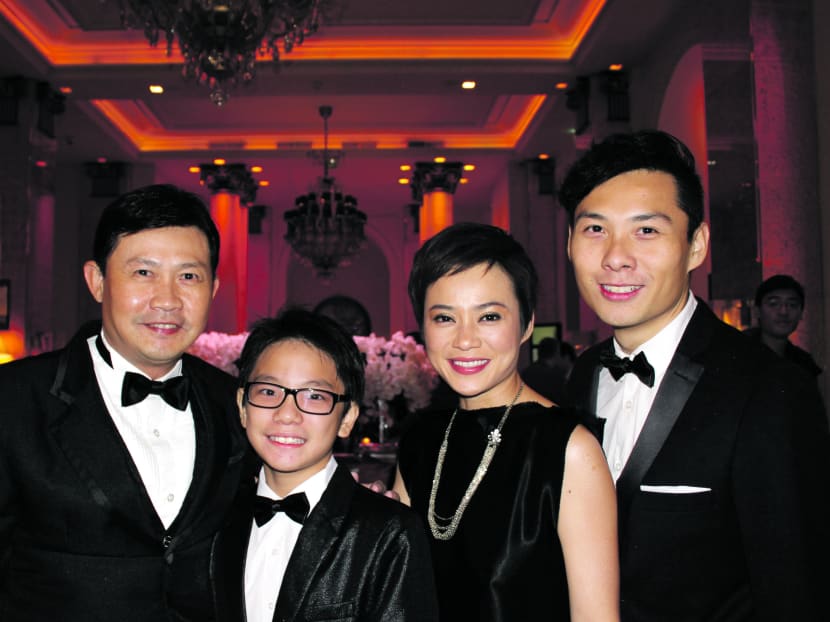 (From left) Ilo Ilo stars Chen Tianwen, Koh Jia Ler and Yeo Yann Yann with director Anthony Chen. All four were nominated  for the Golden Horse awards. Photo: Fisheye Pictures