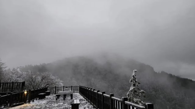 寒流周末抵台湾 东北部山区或降雪