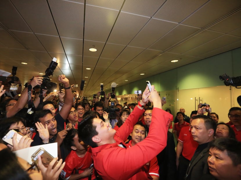 Lord of the butterfly Joseph Schooling feted like a king on return