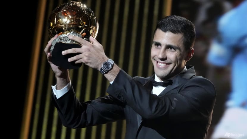 Rodri wins men's Ballon d'Or as Real Madrid boycott Rodri wins men's Ballon d'Or as Real Madrid boycott