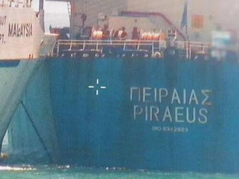 Malaysia vessel Polaris and Greece-registered bulk carrier Pireas collided in Singapore waters off Tuas on Feb 9, 2019.
