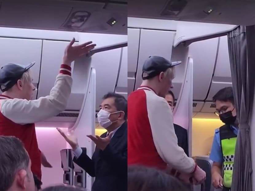 A video clip of the incident, which showed the man repeatedly using vulgarities on a cabin crew member, has since gone viral on social media platform TikTok.