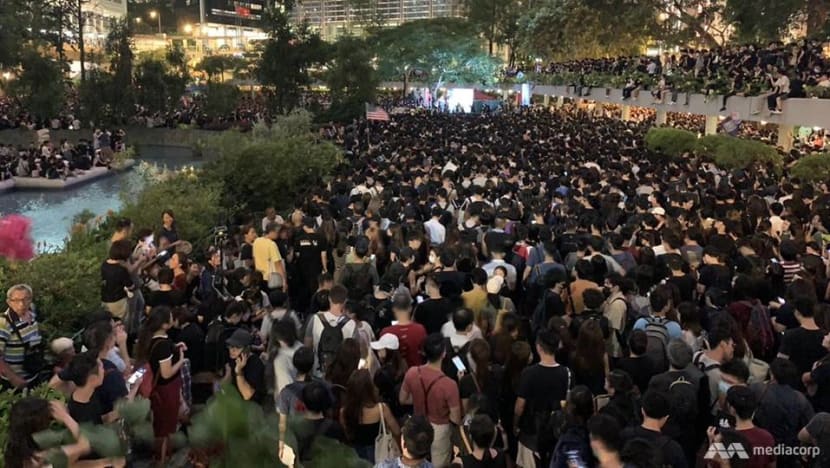 Thousands rally at Chater Garden in Hong Kong, call on UK and US to take action Thousands rally at Chater Garden in Hong Kong, call on UK and US to take action
