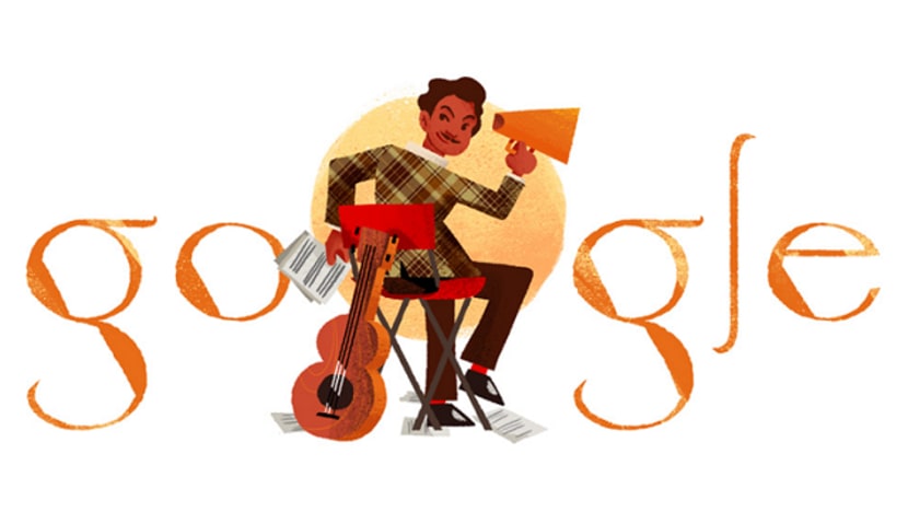 Sumbangan seniman agung P. Ramlee terus dikenang, kali ini dalam bentuk "doodle" oleh Google