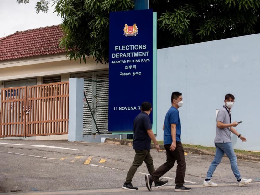 A view of the exterior of the Elections Department Singapore at 11 Novena Rise in March 2022.