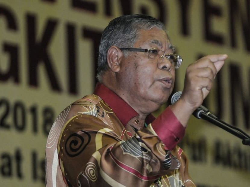 Former Education Officer Raof Husin giving a speech during ‘Konvensyen Kebangkitan Ummah 2018’ at the Malaysia Islamic Centre. Photo: Malay Mail Online