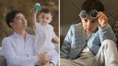 Zhang Zhenhuan’s Super Cute 3-Year-Old Son Flies Back To SG On Biz Class With Mum Ahead Of Ex Mediacorp Star As Part Of Extended Family Trip