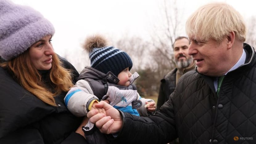 Britain's former PM Boris Johnson visits Kyiv, pledges help