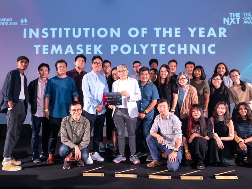 TP School of Design has taken home the coveted Institution of the Year Award at The Crowbar Awards for four consecutive years since 2017. Photo: Association of Advertising and Marketing Singapore