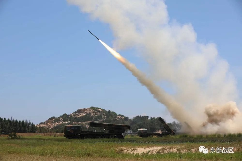 The Ground Force under the Eastern Theatre Command of China's People's Liberation Army (PLA) conducts a long-range live-fire drill into the Taiwan Strait, from an undisclosed location in this August 4, 2022 handout released on Aug 5, 2022. The Ground Force under the Eastern Theatre Command of China's People's Liberation Army (PLA) conducts a long-range live-fire drill into the Taiwan Strait, from an undisclosed location in this August 4, 2022 handout released on Aug 5, 2022.