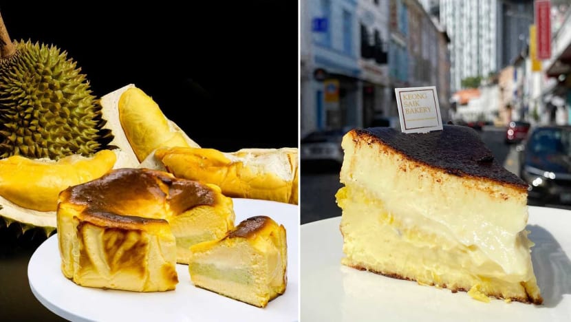 Two Durian Burnt Cheesecakes To Try, One With Ah Seng Mao Shan Wang