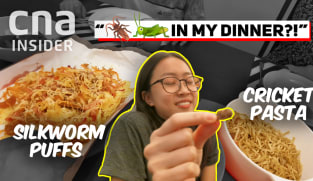 Talking Point 2022/2023: Kids react when dad Steven Chia cooks dinner with insects