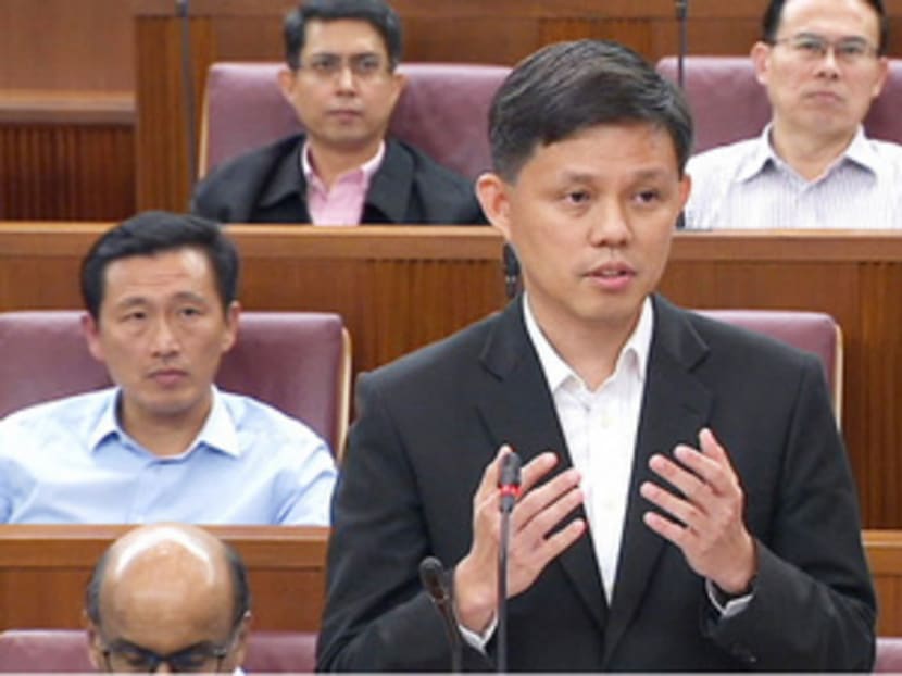 Chan Chun Sing speaking in Parliament on 29 Jan, 2016. Photo: Channel NewsAsia