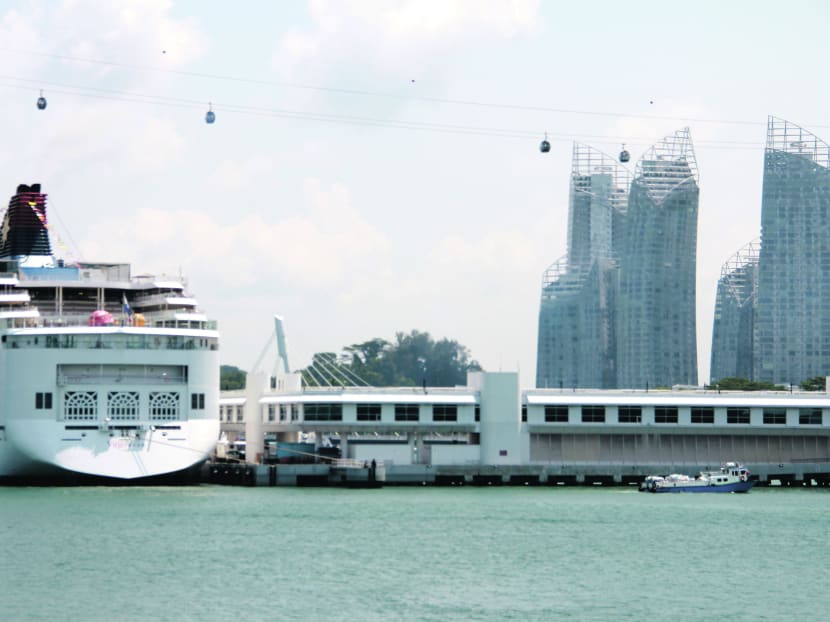 Cruise arrives at Singapore Cruise Centre at Habourfront. TODAY file photo