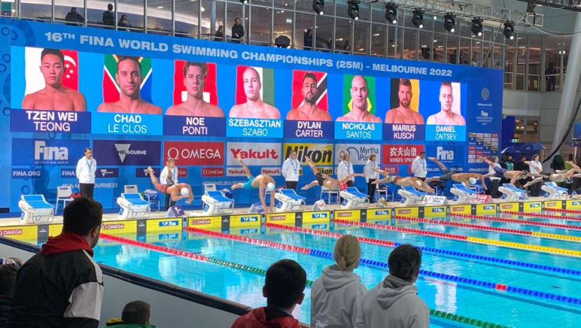Singapore's Teong Tzen Wei finishes 4th in 50m fly at 2022 World Swimming Championships