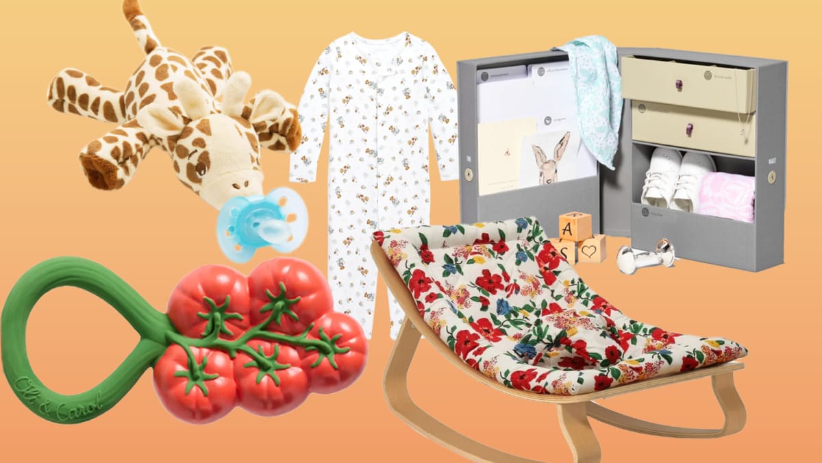 Do baby things have to be obnoxiously garish or boringly beige? Here are 12 baby gift ideas