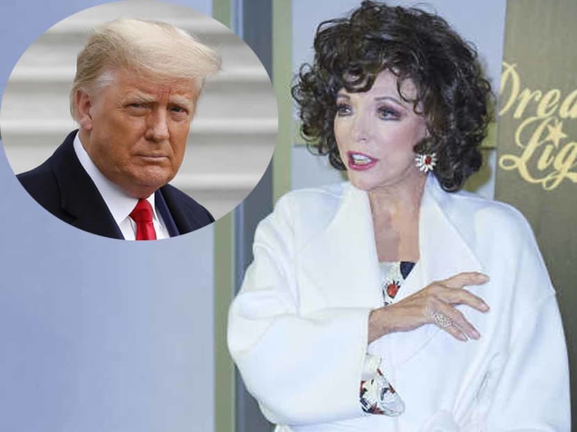 Joan Collins claims the former US President was eager to join the cast of the '80s soap opera 'Dynasty'.