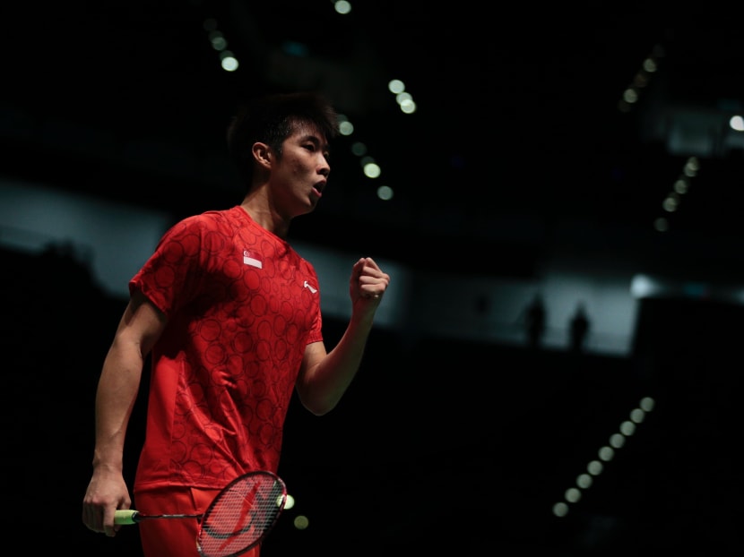 Singapore's Kean Yew Loh lost 1-2 to Joo Ven Soong from Malaysia in the Badminton Men's Team Semi Final Event. Photo: Jason Quah/TODAY Singapore's Kean Yew Loh lost 1-2 to Joo Ven Soong from Malaysia in the Badminton Men's Team Semi Final Event. Photo: Jason Quah/TODAY