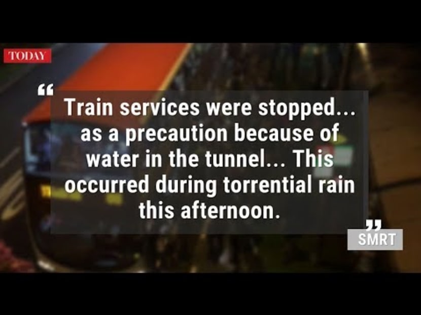 Flooded tunnels, trackside fire cause massive disruption to 13 stations on North-South Line