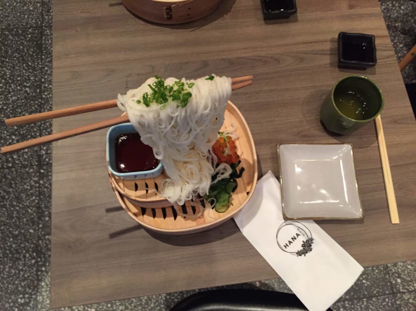Trending hard: Hana Restaurant’s flying salted egg yolk udon sensation