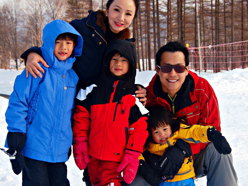 Diana Ser and her husband James Lye with their brood during their Sahoro vacation. Photo: Diana Ser