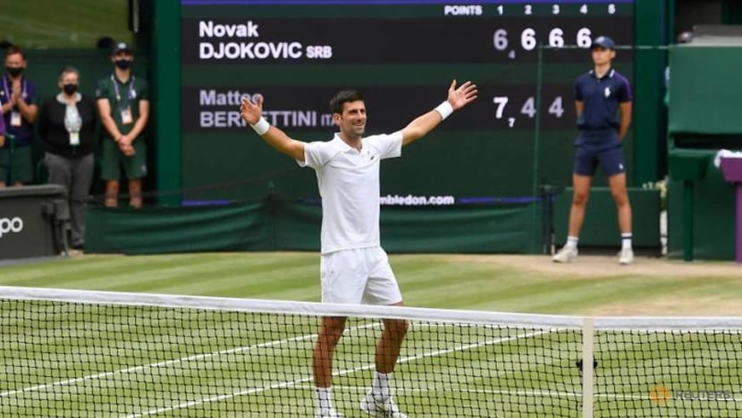 Tennis: Reaction to Djokovic winning Wimbledon men's title Tennis: Reaction to Djokovic winning Wimbledon men's title