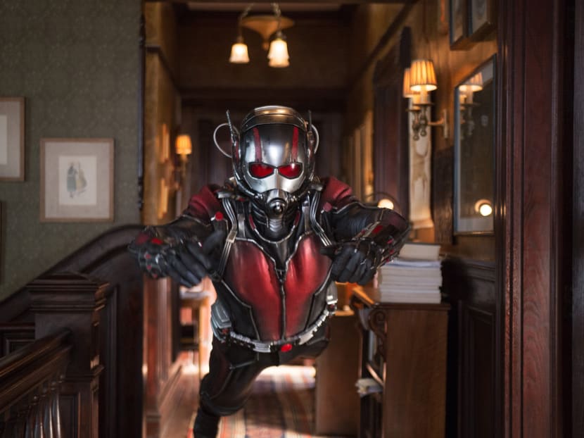 Paul Rudd as Scott Lang/Ant-Man in a scene from Marvel's Ant-Man. Photo: AP